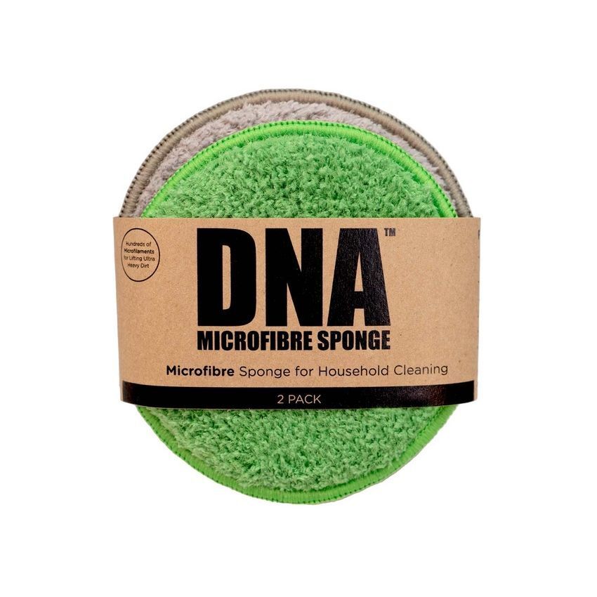 DNA Microfibre  2-Pack Sponge - Green & Grey (Photo: 3)